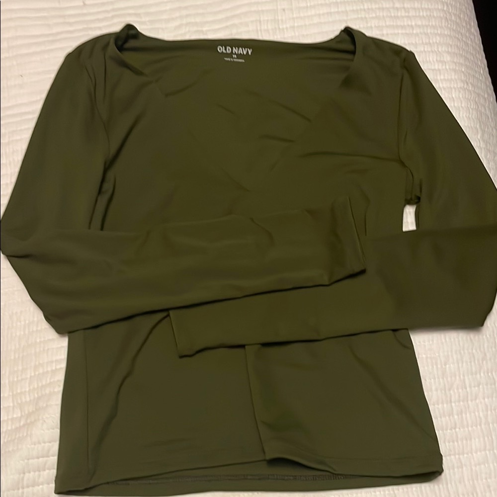 Old Navy Women's Dark Green Blouse